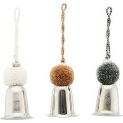 House Doctor Dekoanhänger Glöckchen, L4 x W4 x H7cm, silber