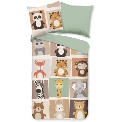 Kinderbettwäsche "Ranger", bunt (multi), B/L: 135cm x 200cm, 1 Stk., 1 Stk., Microfaser, B/L: 80cm x 80cm, 2 Stk., Microfaser, Obermaterial: 100% Polyester, PURE LUXURY COLLECTION, Bettwäsche, Mikrofaser, 135x200, 2 Teilig, Wendeoptik, Kind, Tiere,...