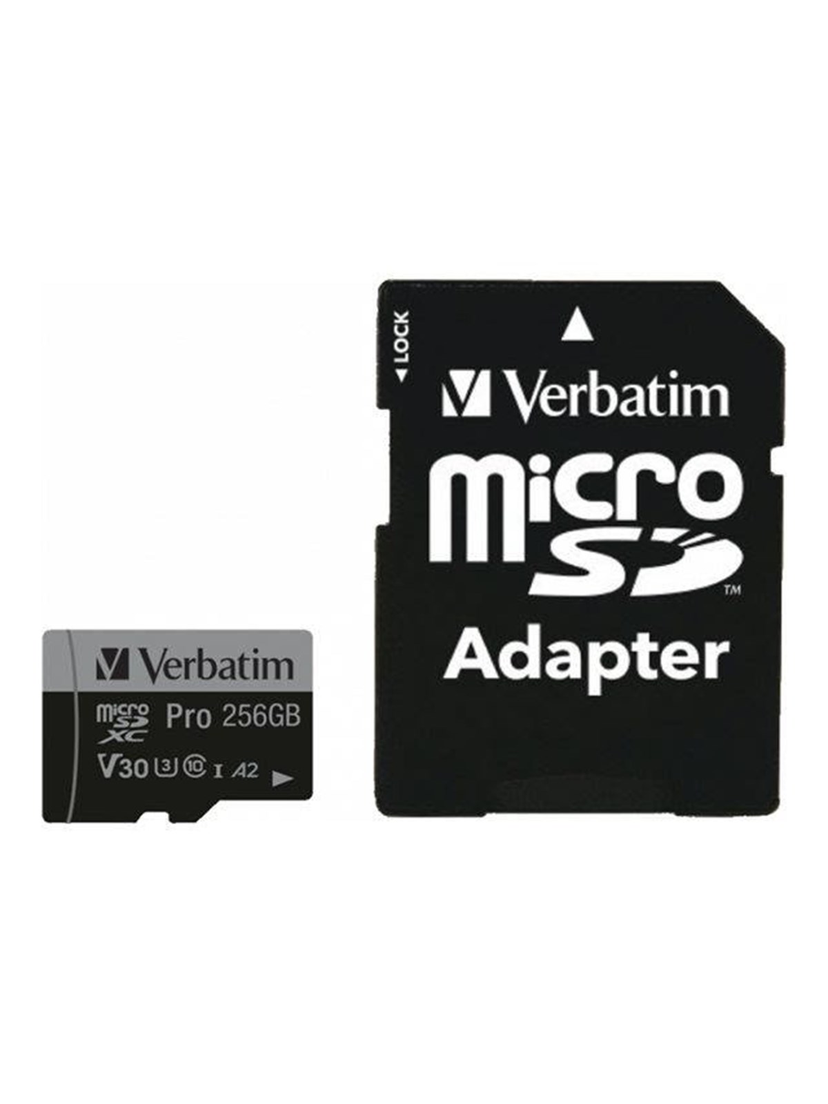 Verbatim Pro U3 microSD/SD - 100MB/s - 256GB