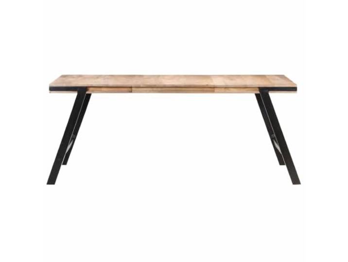 GPUTYGHN Esstisch 180x90x76 cm Massivholz Mango Massives Mangoholz, natürliches Finish, Retro-Stil, robuste Beine, solide Konstruktion, individuelle Holzmaserung