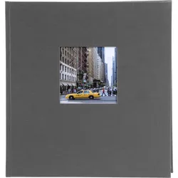 Goldbuch Bella Vista grau 30x31 100 weiße Seiten     31725