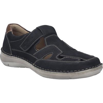 Slipper JOSEF SEIBEL "New Anvers 81, dunkelblau", Herren, Gr. 41, blau (dunkelblau), Obermaterial: 100% Rindsleder Leather cow., Schuhe Slipper
