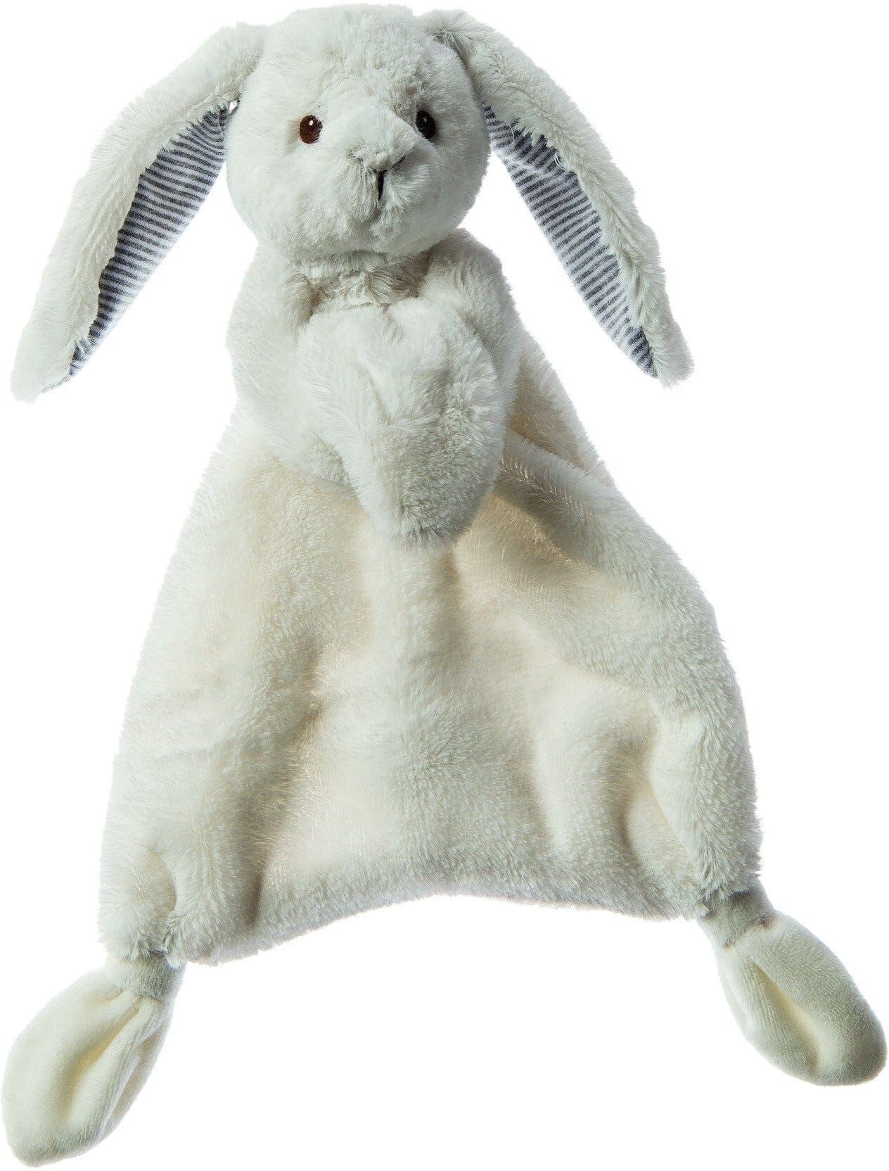 Aurora Mary Meyers Silky Bunny Lovey White 12 Inch Soft Stuffed Animal for Babies