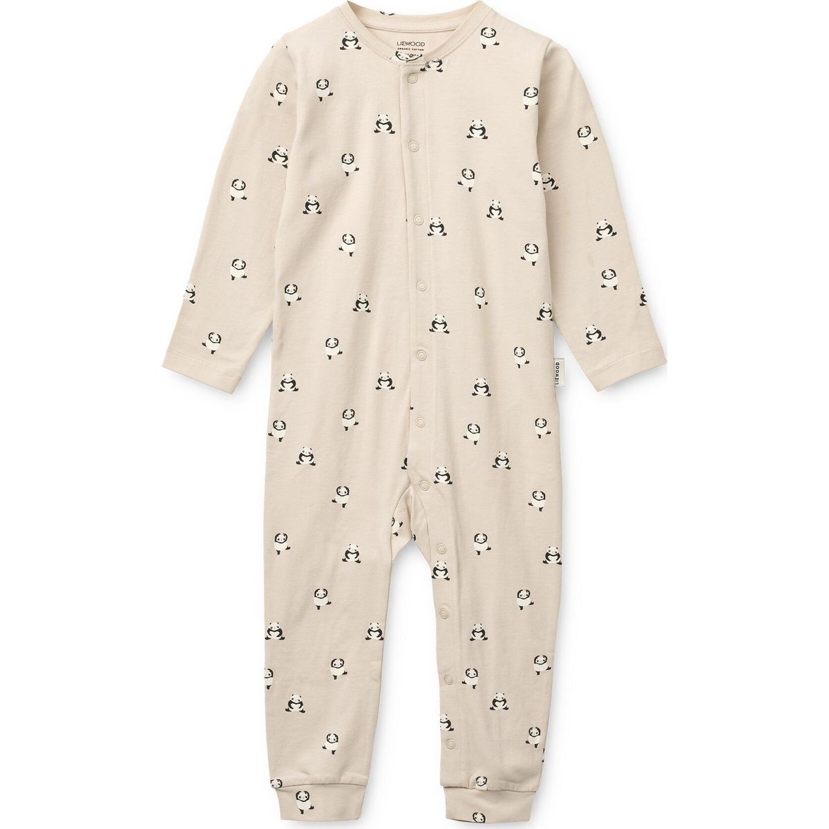 Liewood Birk Printed Pyjamas Jumpsuit mini panda / sandy (2610) 50/56 LW20677-2610-50/56-CU