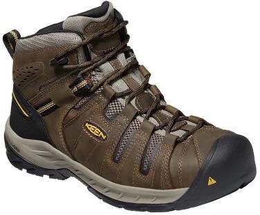 Keen Utility Flint II Mid (Men's) Work in Cascade/Goldenrod, Size 9 E2, Leather/Nylon