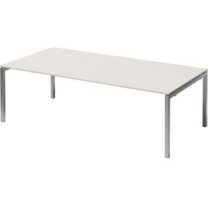 Bisley Konferenztisch Cito, DUF2412GW355, rechteckig, 240 x 74 x 120 cm, weiß