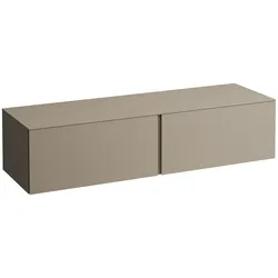 Laufen Schubladenelement „Ilbagnoalessi“ 1600 × 370 × 500 mm Perlbeige, ohne Hahnlochbohrung