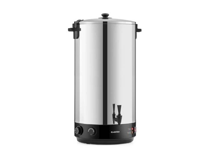 Klarstein KonfiStar 60 Einkochautomat - Einkochtopf, Einkocher, Heißgetränkespender, Größe: 60 Liter, 30-110 °C, Timer: 20-120 min, Warmhalte-Funktion, geschmacksecht, Edelstahl poliert