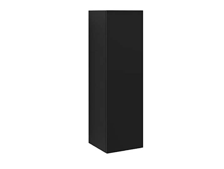 Wuun® Hochschrank 100cm Hängeschrank Badezimmerschrank Wohnwand (Schwarz-Matt)