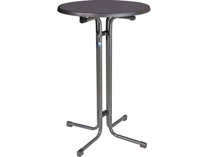 MFG Freizeitmöbel Stehtisch MFG Stehtisch 110x80cm rund anthrazit, Gastrogeeignet klappbar witterungsbeständig
