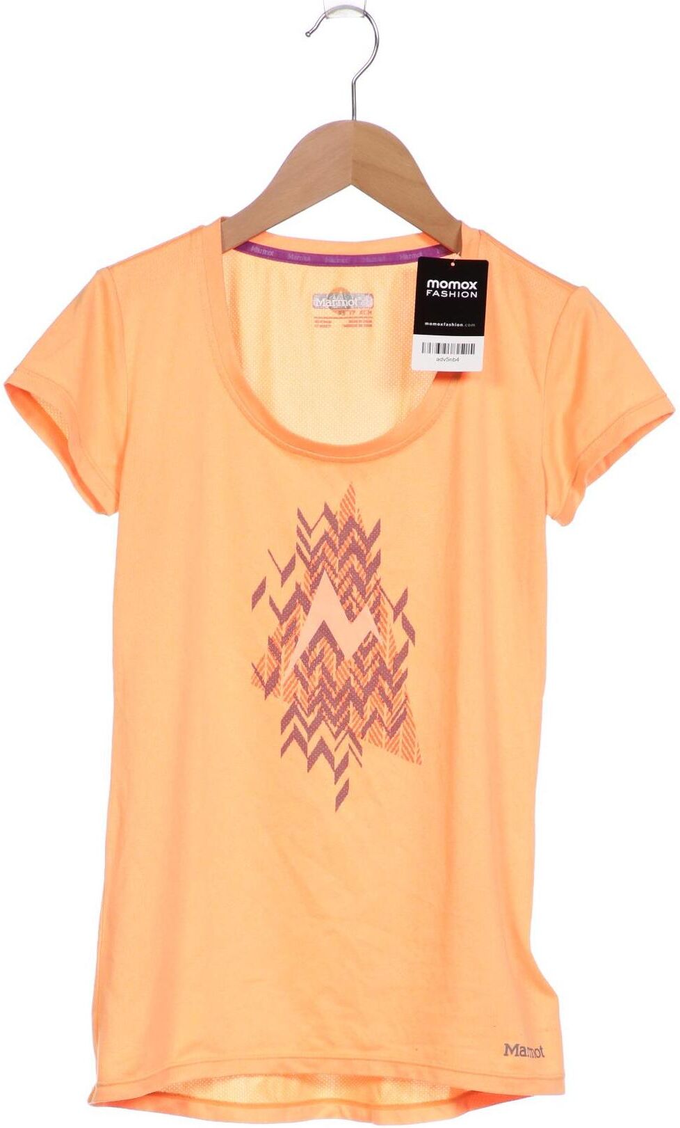 Marmot Damen T-Shirt, Orange, Gr. XS, Synthetik - Second Hand