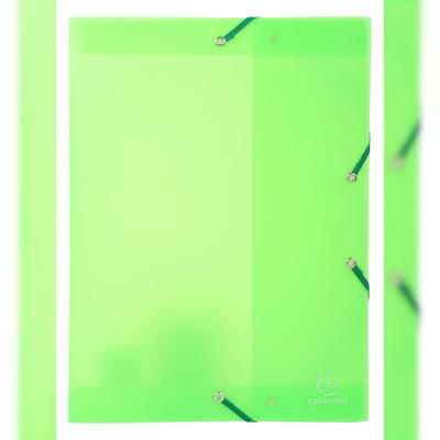 Exacompta 59873E 4x Archivbox A4 aus Polypropylen, Rückenbreite 25mm, Chromaline - Grün