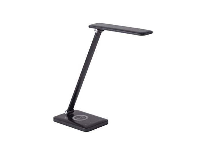 LeuchtenDirekt LED Tischluechte, schwarz, QI-Ladefunktion, Touchdimmer, CCT, 14415-18