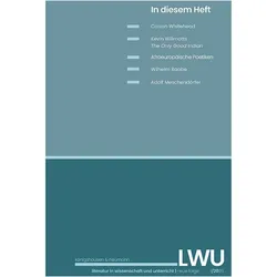 LWU Literatur in Wissenschaft und Unterricht, Fachbücher von Nicola Glaubitz, Martin Klepper, Matthias Bauer, Jutta Zimmermann