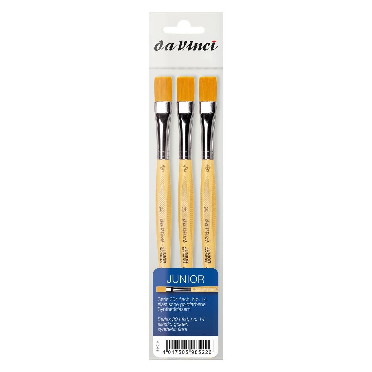 da Vinci Pinsel Junior Serie 304 flach Grösse 14 3 Stück (71995967)