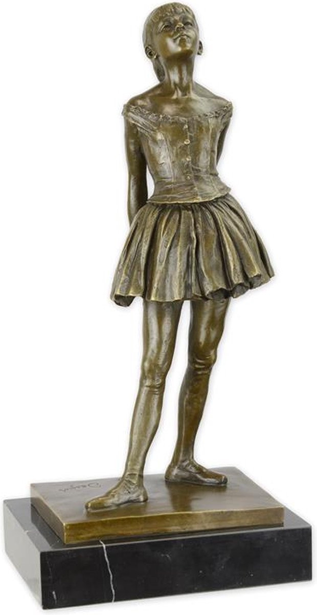 Gedetailleerd bronzen beeld De kleine danseres, hoogte: 38,2 cm