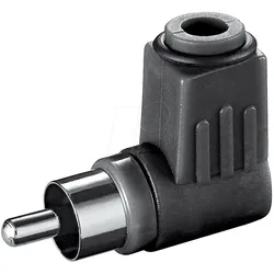 CSW SW - Cinchstecker, Farbcodierung schwarz