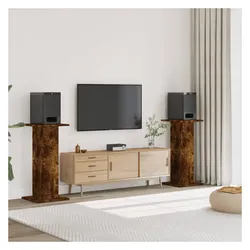 vidaXL Joy (Ständer, Nicht beweglich), Lautsprecher Ständer + Wandmontage, Braun