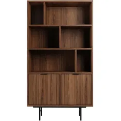 BÜCHERREGAL Evron mit 4 offene Regalböden, Walnuss