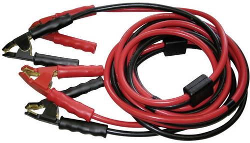 SET TS 870 Starthilfekabel 70mm² Kupfer 7.00m mit Schutzschaltung, mit abgewinkelten Messing-Zangen