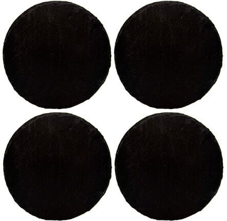 Selbrae House Just Slate Company Set of 4 Round Slate Coasters