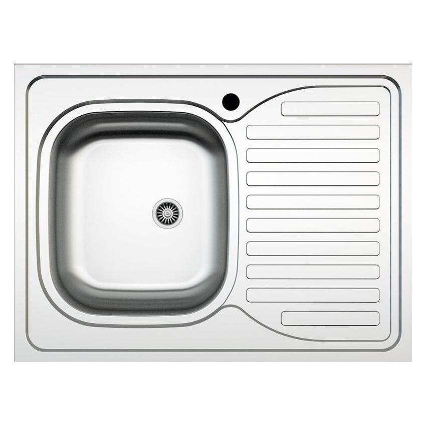 Asil Krom Spülbecken (Einbauspüle mit Abtropffläche, 80 cm, 80 cm) (44389936)