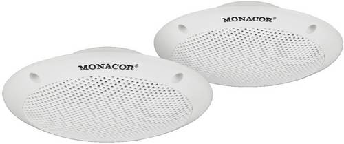 Monacor SPE-15F/WS 4.33 Zoll 11cm Breitbänder 15W 4Ω Weiß Wasserfeste Polypropylen-Membran, UV-beständig