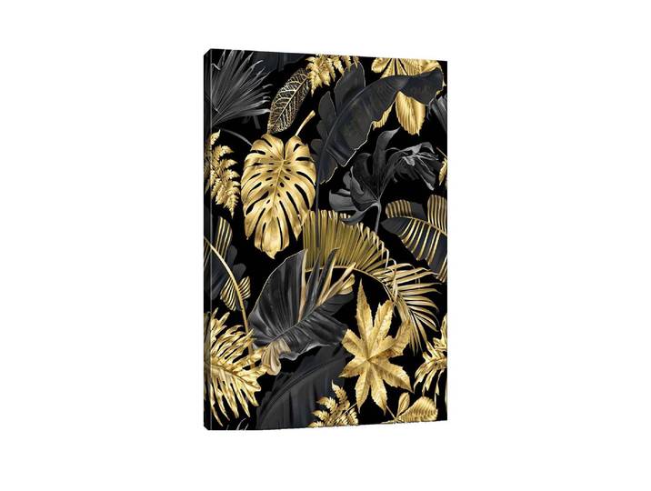 Wandbild Wallxpert Blätter , bunt (farbe bild(er): mehrfarbig), B:70cm H:100cm, Leinen, MDF, Bilder, Wandbild