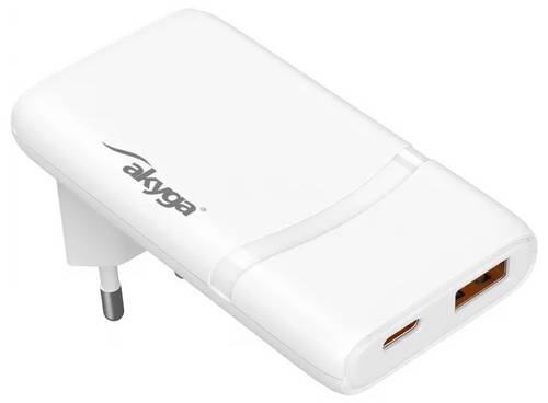 Akyga USB Ladegerät 65W USB-C, USB-A Weiß