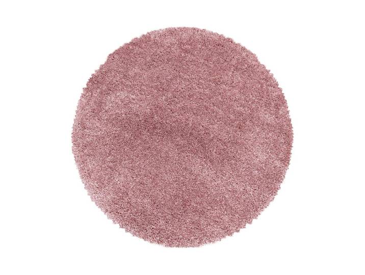 Hochflor Teppich Rosa Fluffy rund Ø 200 cm
