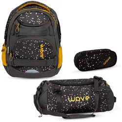 Wave Wave Infinity Move Schulrucksack Set 3 tlg. "Dots Sand" Koffer24