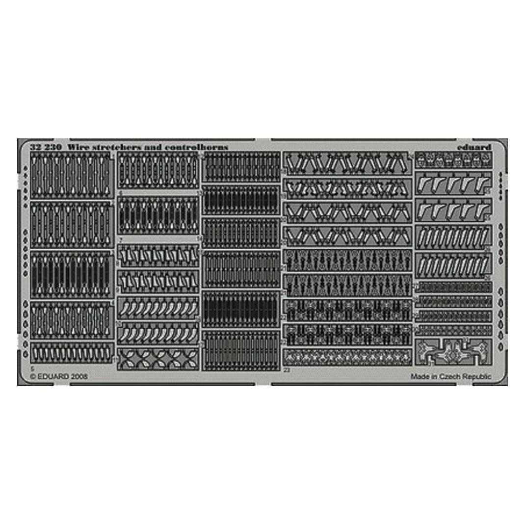 Eduard Wire stretchers & controlhorns (32230)
