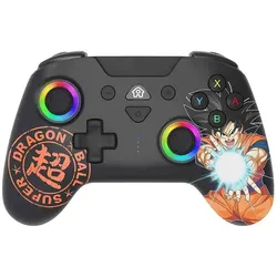 Subsonic - Wirless LED Controller - Goku (Black) (Switch 2), Gaming Controller, Schwarz