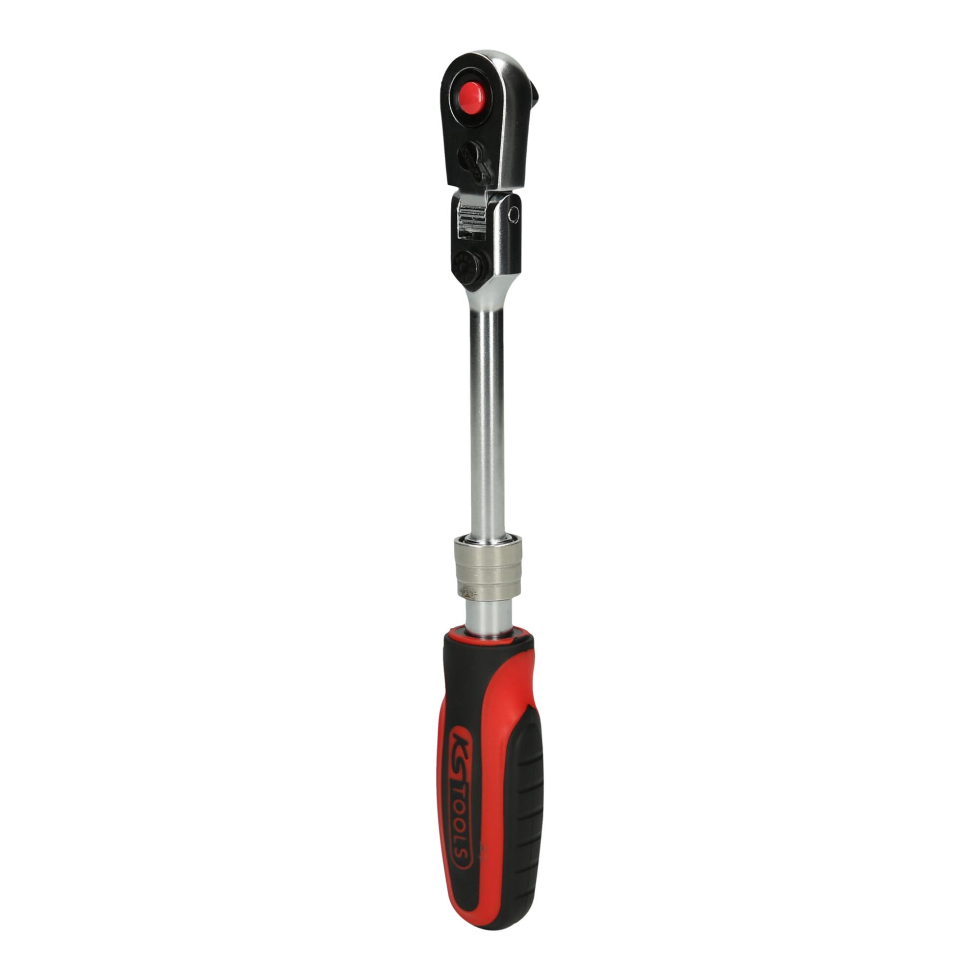 KS Tools 1/4" SlimPOWER Teleskop-Gelenk-Umschaltknarre, 72 Zahn (914.1420)