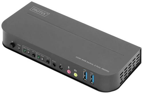 Digitus DS-12874 4 Port KVM-Umschalter HDMI USB 4096 x 2160 Pixel