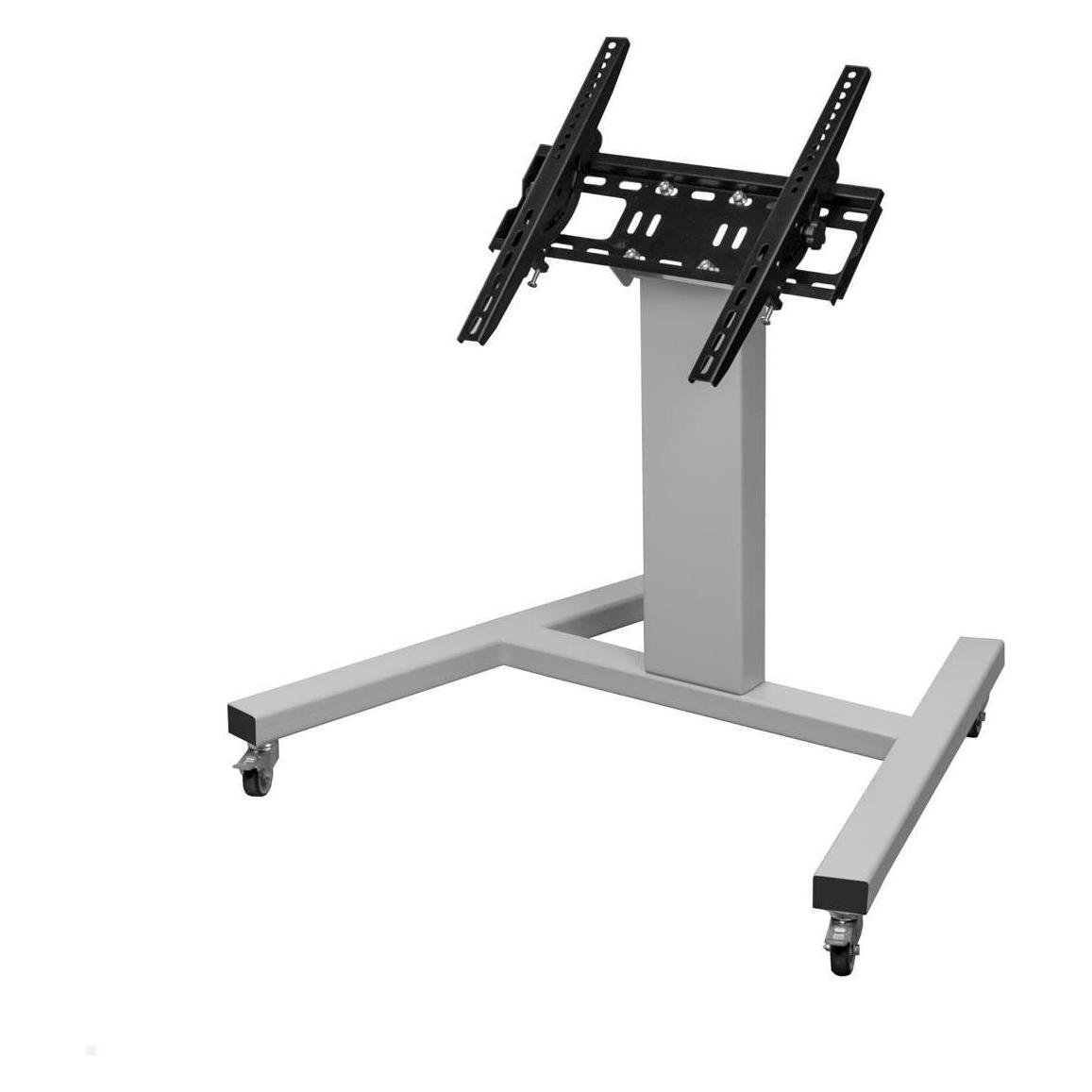 MonLines MBS009S Monitor Bodenständer niedrige Höhe bis 70 Zoll, silber (70 kg, 37" - 75") (MBS009S)