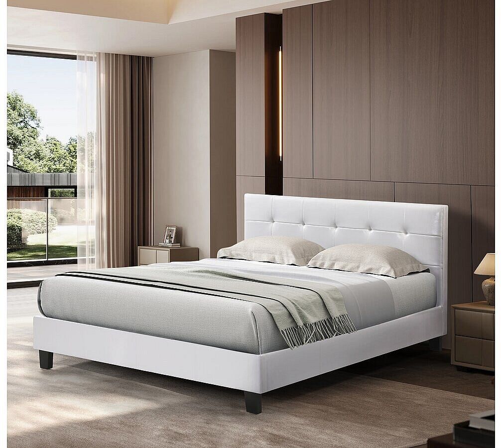 Habitat et jardin Cama "Julia" color Blanco - 160 x 200 cm