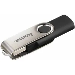 HAMA 108071 ROTATE 128GB USB 2.0 SCHWARZ/SILBER