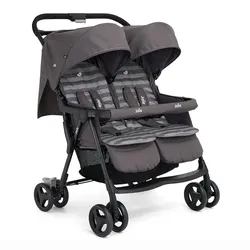 Joie Aire Twin Zwillingswagen / Geschwisterwagen, Farbe: Shale