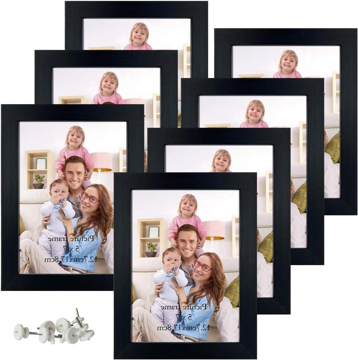 Fotolijsten Set Collage Muurdecoratie Zwart 13x18 cm
