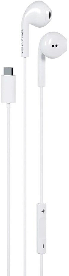 Happy Plugs Kablet Høretelefoner m. USB-C - In-Ear - Hvid