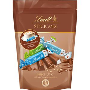 Lindt Minischokolade Stick Mix, Mini-Riegel, 60 Stück, 529 g