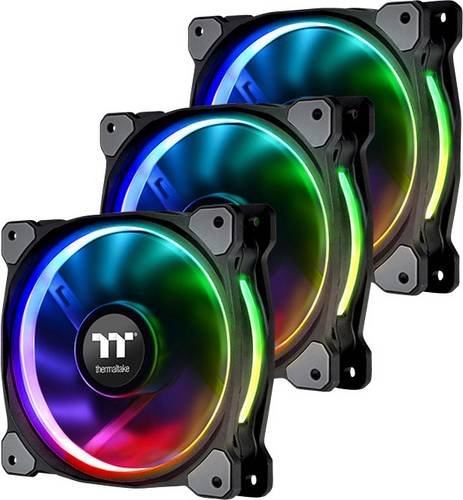 Thermaltake RIING PLUS 14 LED RGB PC-Gehäuse-Lüfter RGB (B x H x T) 140 x 140 x 25mm inkl. LED-Beleuchtung