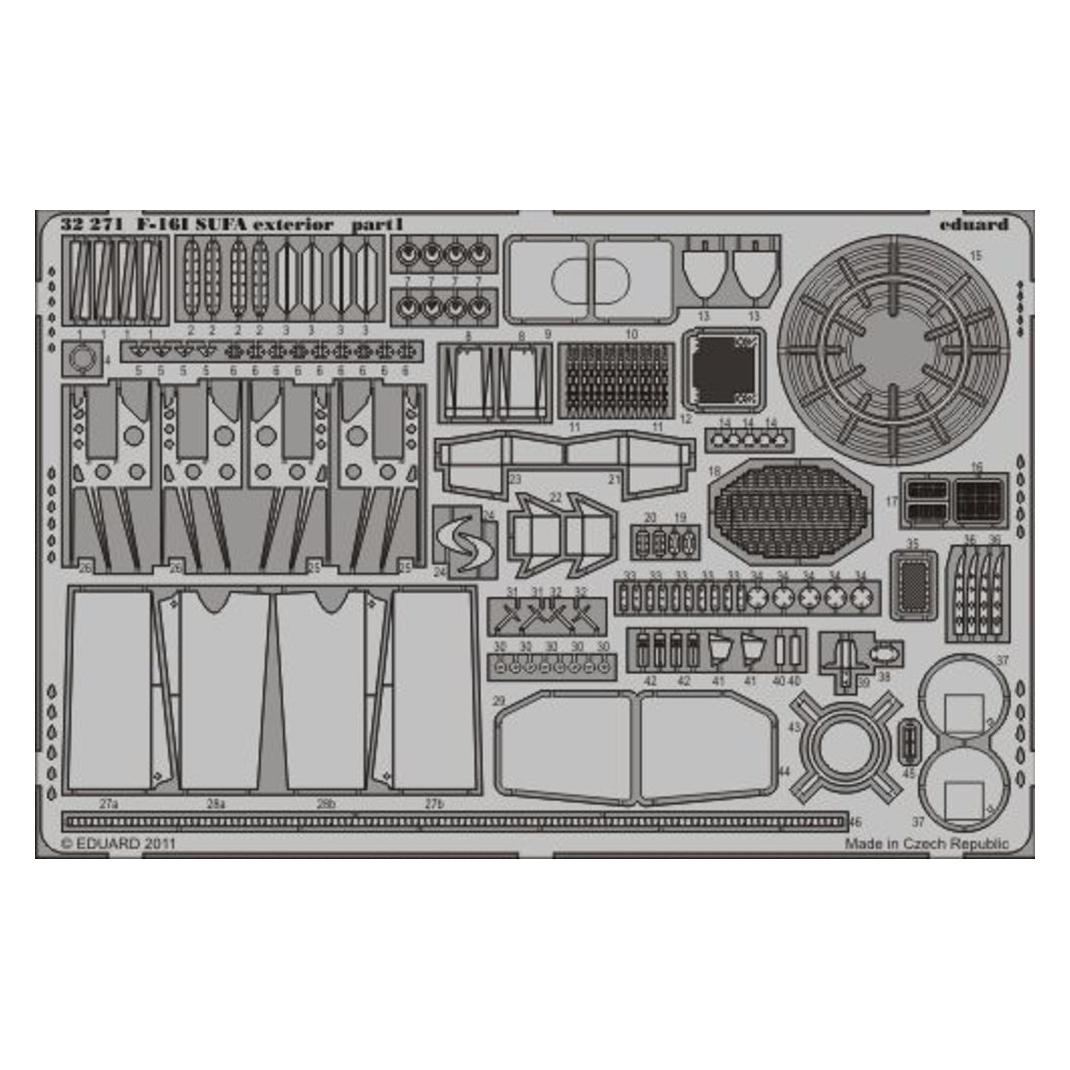 Eduard F-16l SUFA exterior for Academy (32271)