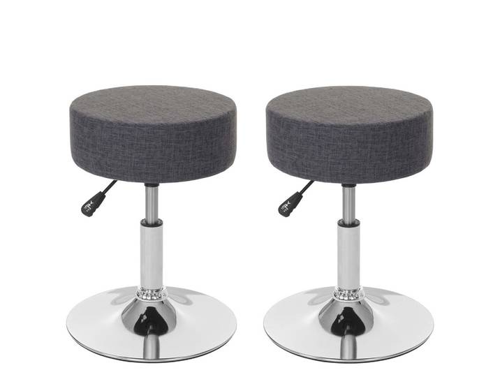 HOCKER Grau 2er-Set