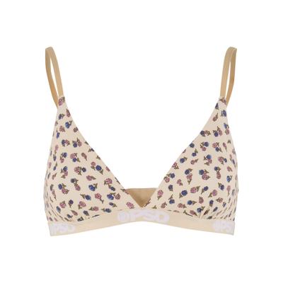 Bralette PSD "PSD TRIANGLE BRALETTE WESTERN DITZY", Damen, Gr. XS, Cup 0, multicolor, 47% Modal, 47% Baumwolle, 6% Elasthan, BHs Bralette