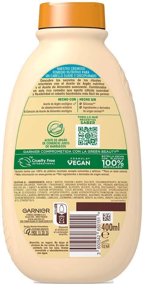 Garnier Original Remedies champú elixir de argán 400 ml