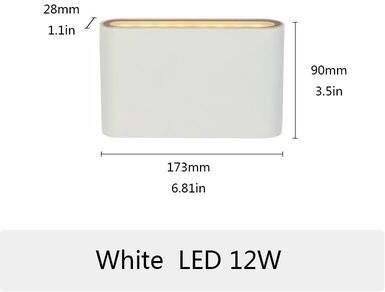 Inspire Curations Modern PIR Sensor Outdoor Wall Light Waterproof LED Wall Lamp With Motion Detection while 12w Warm White Pir