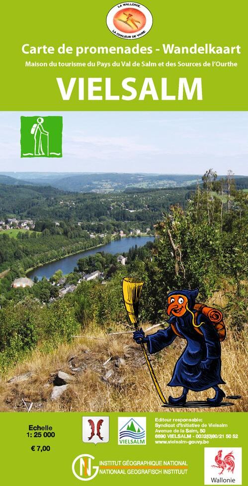 IGN Belgique Carte de promenades - Vielsalm (Belgique)   NGI
