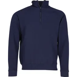 CLASSIC ZIP NECK SWEAT - Herren Sweatshirt mit Reißverschluss, deep navy, L